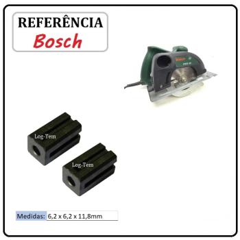 JOGO DE ESCOVA DE CARVÃO - SERRA CIRCULAR BOSCH - 2610386546 - 3328 - PKS 40