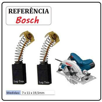 JOGO DE ESCOVA  DE CARVÃO -  SERRA CIRCULAR BOSCH - 1619P01317 - 1E23 - GKS 190