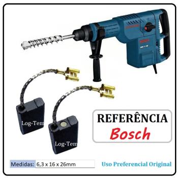 JOGO DE ESCOVA DE CARVÃO - MARTELO BOSCH - 1617014126 - 11245 - GBH 11 DE