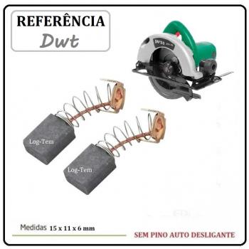 P4-3-1 / JOGO DE ESCOVA DE CARVÃO - SERRA CIRCULAR DWT - HKS 230 - ORIGINAL