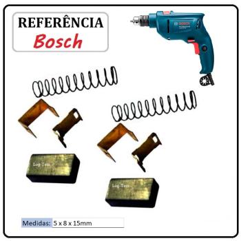 JOGO DE ESCOVA DE CARVÃO - FURADEIRA BOSCH -  2604321917 - 114D - GSB 550 RE