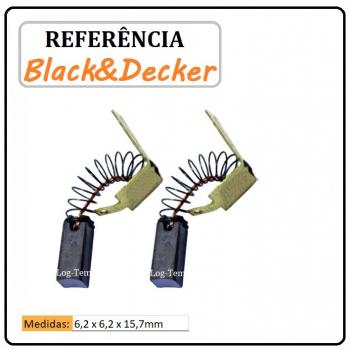 JOGO DE ESCOVA DE CARVÃO - FURADEIRA BLACK & DECKER - 601025 - 7900