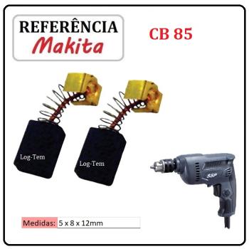 JOGO DE ESCOVA DE CARVÃO - FURADEIRA MAKITA SSP - 194973-8 - CB 85 - MDP 303