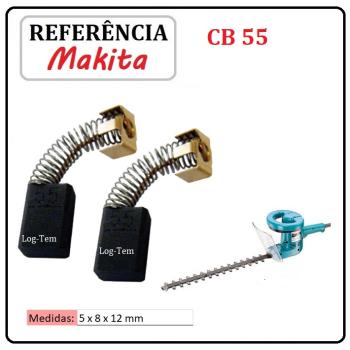 JOGO DE ESCOVA DE CARVÃO - APARARADOR SECAR VIVA MAKITA - 194964-9 - CB 55 - UH 4500