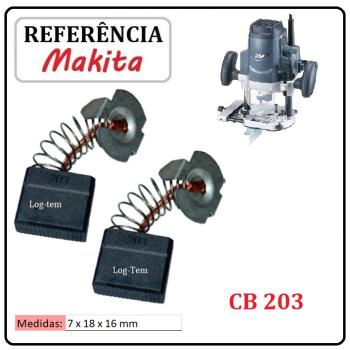 JOGO DE ESCOVA DE CARVÃO - TUPIA MAKITA SSP - 194991-6 - CB 203 - MRP 101