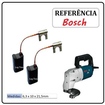 JOGO DE ESCOVA DE CARVÃO - TESOURA DE CHAPAS BOSCH - 1607014126 - 1507.1 - GSC 3,5