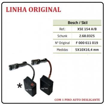 XSE 154 A/B - ESCOVA DE CARVÃO BOSCH - 1800 - C/ 1 PINO