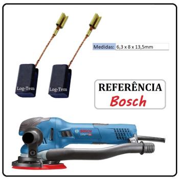 JOGO DE ESCOVA DE CARVÃO - LIXADEIRA ROTO-ORBITAL BOSCH - 1619P02870 - 1B57 - GET 75-150