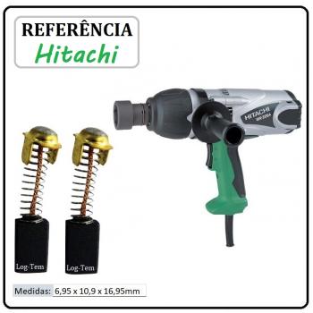 JOGO DE ESCOVA DE CARVÃO - CHAVE DE IMPACTO HITACHI - 999-038 - WR 22 SA