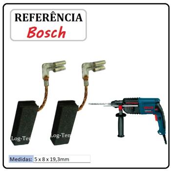 JOGO DE ESCOVA DE CARVÃO - MARTELO BOSCH - 1617000525 - 11250 - GBH 2-22 RE