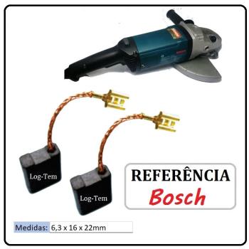 JOGO DE ESCOVA DE CARVÃO - LIXADEIRA BOSCH - 1607014171 - 1362 - GWS 23-230