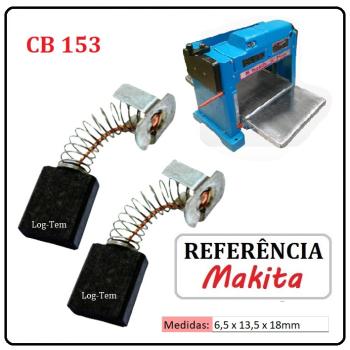 JOGO DE ESCOVA DE CARVÃO - PLAINA DESENGROSSO MAKITA - 194985-1 - CB 153 - 2012