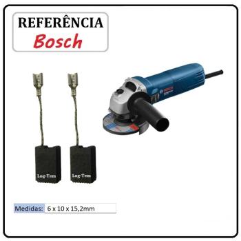 JOGO DE ESCOVA DE CARVÃO - ESMERILHADEIRA BOSCH - 1607014176 - 1800 - GWS 7-125