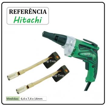 JOGO DE ESCOVA DE CARVÃO - PARAFUSADEIRA HITACHI - 999-091 - W 8 VB2