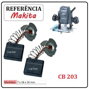 JOGO DE ESCOVA DE CARVÃO - TUPIA MAKITA SSP - 194991-6 - CB 203 - MRP 100