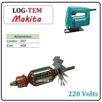 K-2-1-11 / 611728-1A -  INDUZIDO / ROTOR / MOTOR - SERRA TICO-TICO MAKITA 220 V - 4320 - POS.16 - ORIGINAL