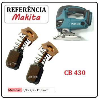 JOGO DE ESCOVA DE CARVÃO - SERRA TICO-TICO BATERIA MAKITA - 195018-5 - CB 430 - BJV 180