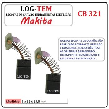 ESCOVA DE CARVÃO MAKITA - 5 x 11 x 15,5 mm