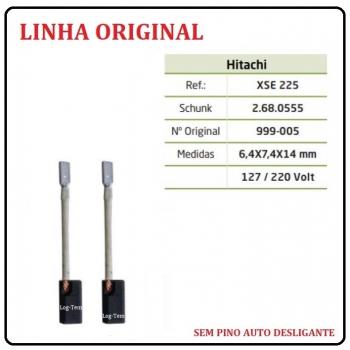 XSE 225 - ESCOVA DE CARVÃO HITACHI - G 12 SR3