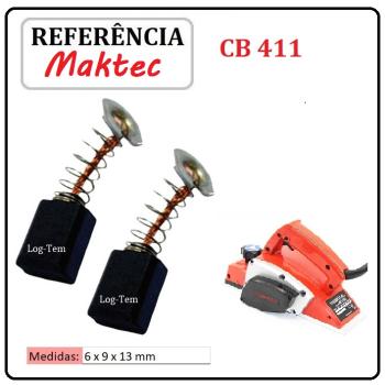 JOGO DE ESCOVA DE CARVÃO - PLAINA MAKTEC - 195010-1 - CB 411 - MT 190