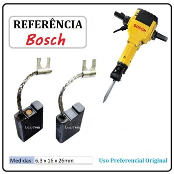 JOGO DE ESCOVA DE CARVÃO - MARTELO BOSCH - 1617000425 - 11304 - GSH 27