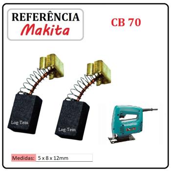 JOGO DE ESCOVA DE CARVÃO - SERRA TICO-TICO MAKITA - 194970-4 - CB 70 - 4321