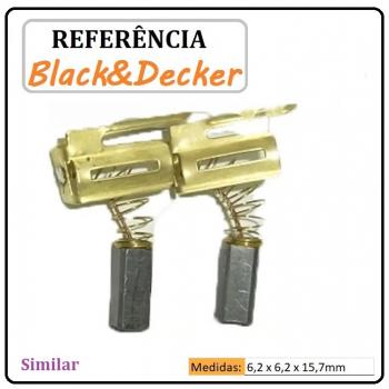 LC 45 - JOGO DE ESCOVA - FURADEIRA BLACK & DECKER AGULHA - SIMILAR