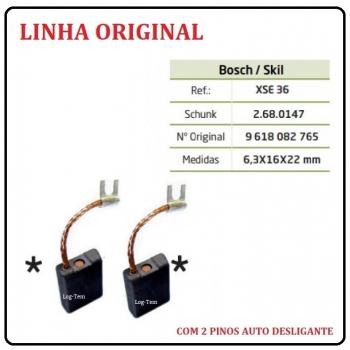 XSE 36 - ESCOVA DE CARVÃO BOSCH - 1321 - C/ 2 PINOS