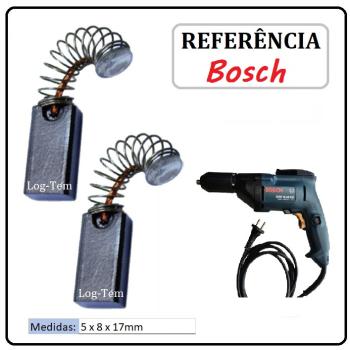 JOGO DE ESCOVA DE CARVÃO - PARAFUSADEIRA BOSCH - 1607014117 - 1418.7 - GSR 8- 6 KE