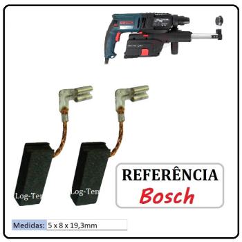 JOGO DE ESCOVA DE CARVÃO - MARTELO BOSCH - 1617000525 - 11B50 - GBH 2-23 RE