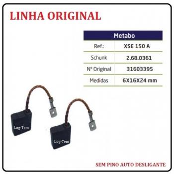 XSE 150 A - ESCOVA DE CARVÃO METABO - W 23-180 - S/ PINO