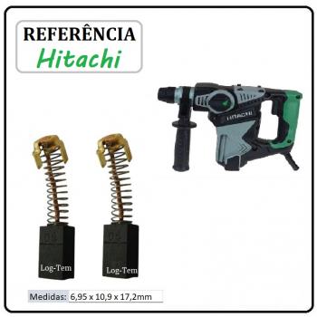 JOGO DE ESCOVA DE CARVÃO - MARTELETE HITACHI - 999-043 - DH 28 PC