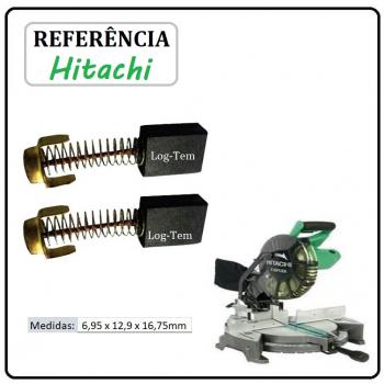JOGO DE ESCOVA DE CARVÃO - SERRA ESQUADRILHA HITACHI - 999-038 - C 10 FCE2