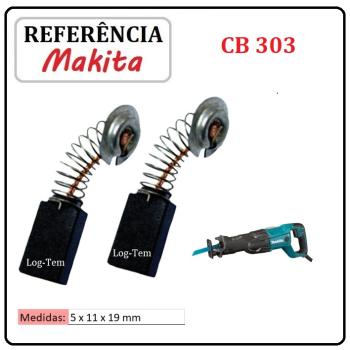 JOGO DE ESCOVA DE CARVÃO - SERRA SABRE MAKITA - 194996-6 - CB 303 - JR 3060 T