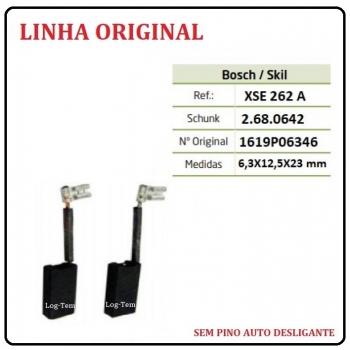 XSE 262 A - ESCOVA DE CARVÃO BOSCH - GKS 190 - S/ PINO