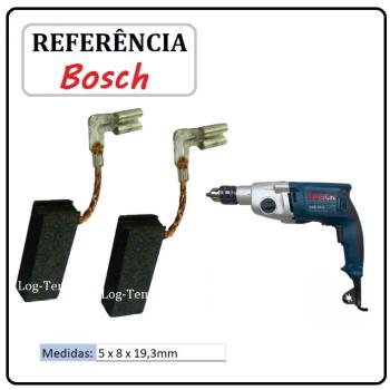 JOGO DE ESCOVA DE CARVÃO - BERBEQUIN DE PERCUSSAO BOSCH - 1617000525 - 1AA2 - GSB 20-2