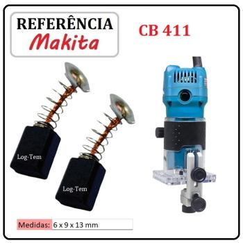 JOGO DE ESCOVA DE CARVÃO - TUPIA MAKITA -  195010-1 - CB 411 - 3709 K