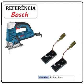 JOGO DE ESCOVA  DE CARVÃO - SERRA TICO-TICO BOSCH - 2604320912 - 1516 - GST 25 METAL