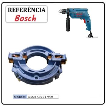 JOGO DE ESCOVA  DE CARVÃO -  FURADEIRA BOSCH - F000611030 - 1B18 - GSB 16