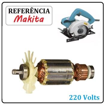 K-2-2-10 / 516323-1 - INDUZIDO / ROTOR / MOTOR MAKITA 220 V - 4200 NH - POS.60 - ORIGINAL