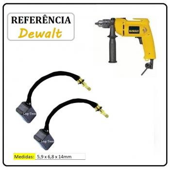 JOGO DE ESCOVA DE CARVÃO - FURADEIRA DEWALT - 186862-00 - DW 502