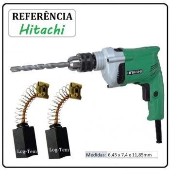 JOGO DE ESCOVA DE CARVÃO - FURADEIRA HITACHI - 999-041 - DV 13 VSS