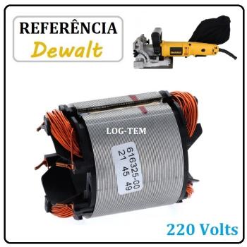 K-5-1-8 / 616325-00SV - ESTATOR / BOBINA / CAMPO - ENTALHADEIRA ELETRICA DEWALT 220 V - DW 682 K - POS.2 - ORIGINAL