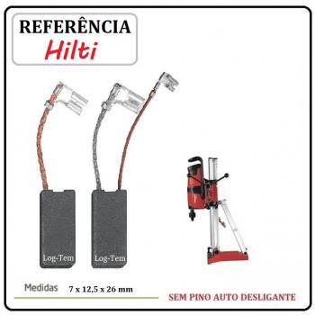 P4-1-23 / JOGO DE ESCOVA DE CARVÃO - PERFURATRIZ HILTI - 280097 - DD 200 - ORIGINAL