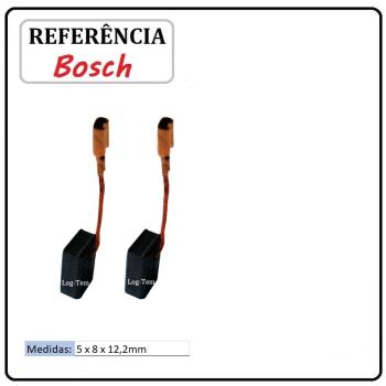 ESCOVA DE CARVÃO BOSCH - 5x8x12,2 mm