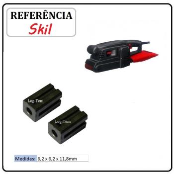 JOGO DE ESCOVA DE CARVÃO - LIXADEIRA ROLOS SKIL -  2610386546 - 7675