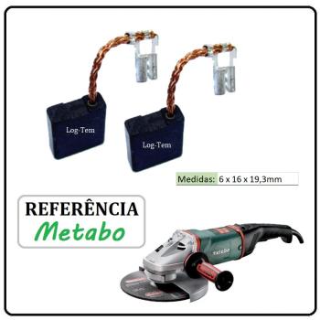 JOGO DE ESCOVA DE CARVÃO - ESMERILHADEIRA METABO - 31603384- W 2531