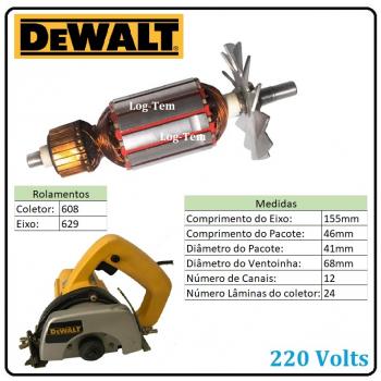 INDUZIDO / ROTOR / MOTOR 220 V - DW 301 - POS.17