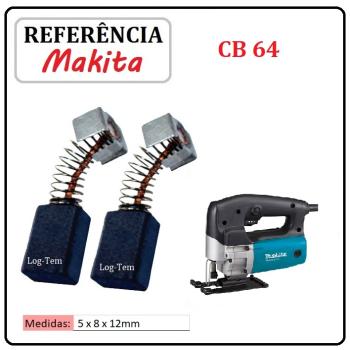 JOGO DE ESCOVA DE CARVÃO - SERRA TICO-TICO MAKITA - 194969-9 - CB 64 - MJV 430