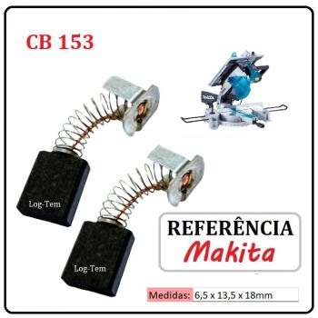 JOGO DE ESCOVA DE CARVÃO - SERRA ESQUADRILHA MAKITA - 194985-1 - CB 153 - LH 1040